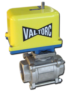 Actuated 3-Piece Stainless Steel Ball Valve