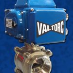 Stainless Steel V-Ball Actuated Package El Electric Actuator Blue