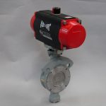 Triple Off-Set Butterfly Valve Actuated